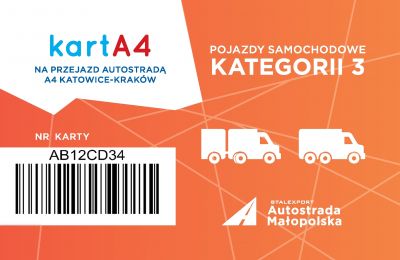 Karta dla pojazdów kategorii 3