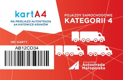 Karta dla pojazdów kategorii 4